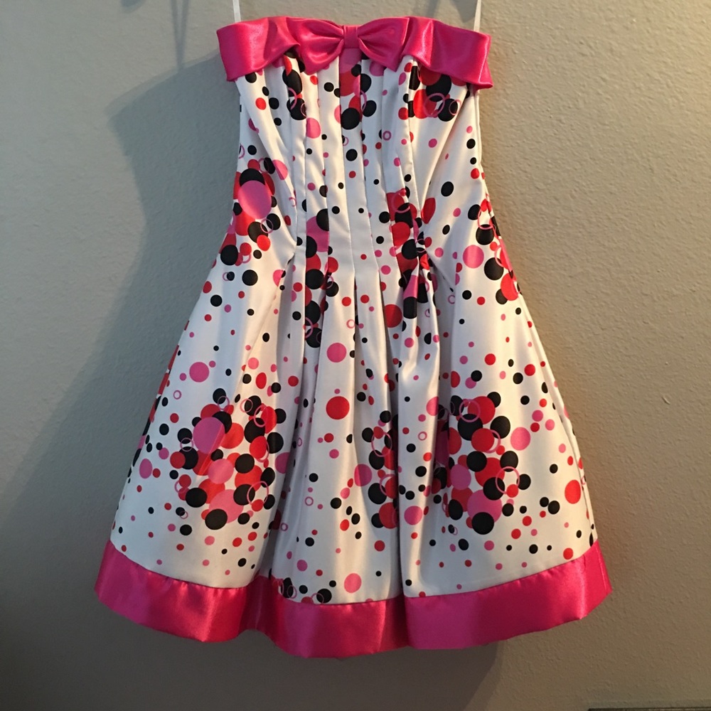 Strapless Polka Dot dress